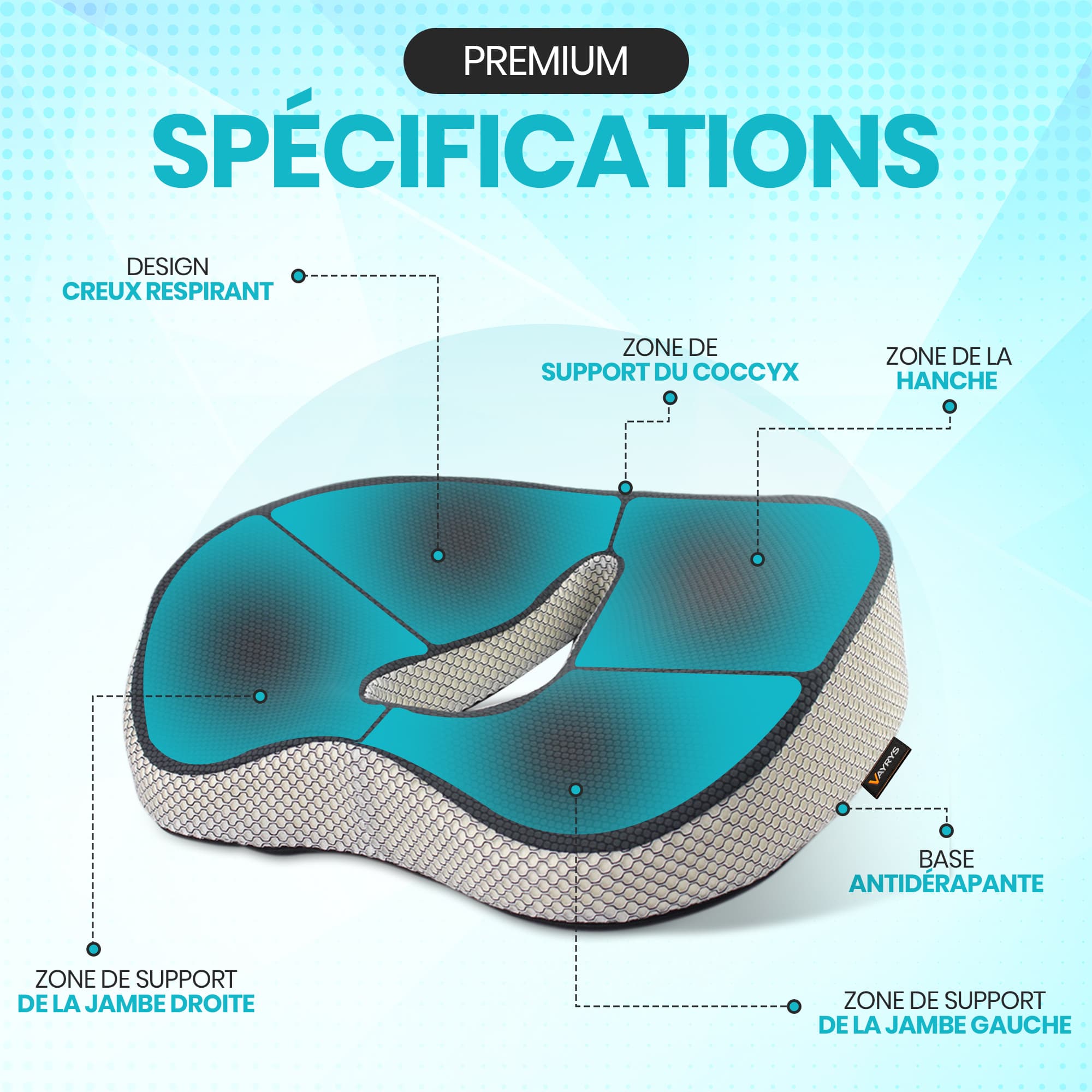 VAYRYS Support Lombaire Postural Premium view 3
